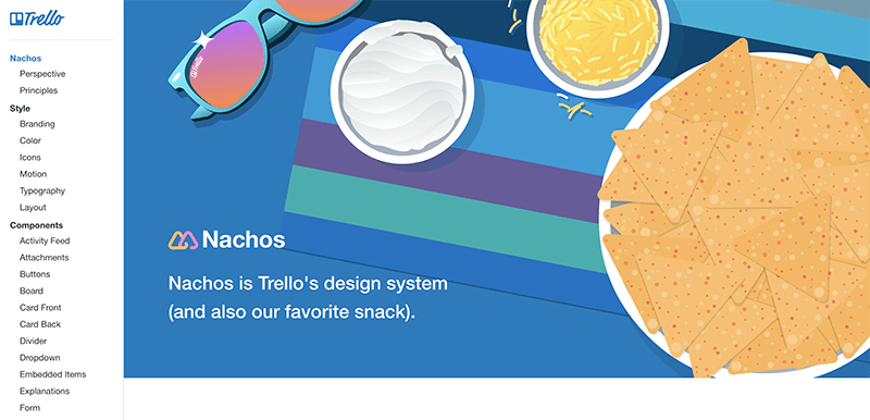 A screenshot of Trello's Design System homepage