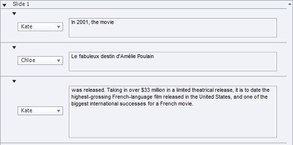 Figure 10. Mixing Languages in TTS