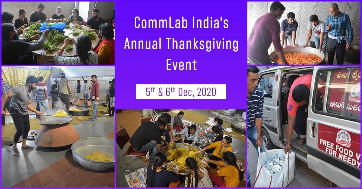 CommLab India's Thanksgiving Event