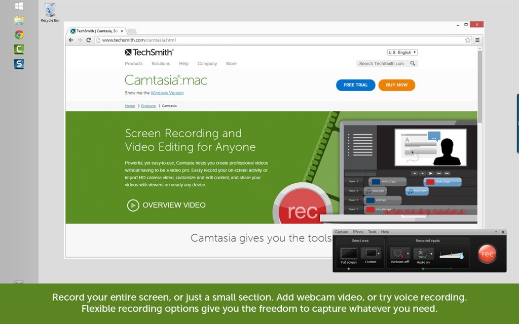 14 Free Camtasia Studio 8 Video Tutorials About Audio, Captions, Interaction, and Other Concepts