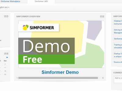 Screenshot of Simformer LMS