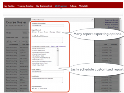 Screenshot of TOPYX LMS