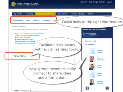 Screenshot of TOPYX LMS