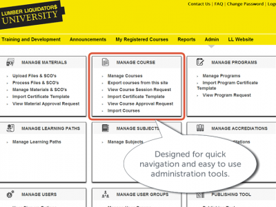 Screenshot of TOPYX LMS
