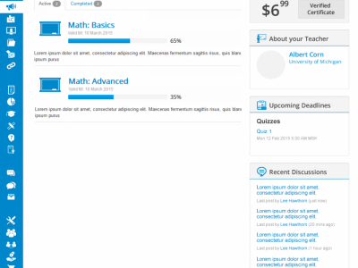 Screenshot of JoomLMS
