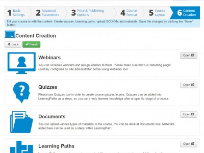 Screenshot of JoomLMS