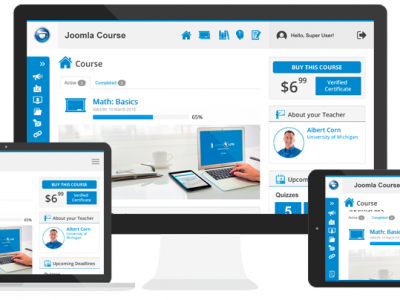 Screenshot of JoomLMS