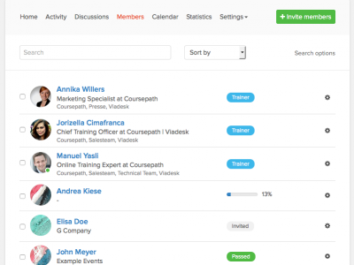 Screenshot of Fellow LMS