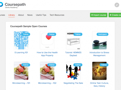 Screenshot of Fellow LMS