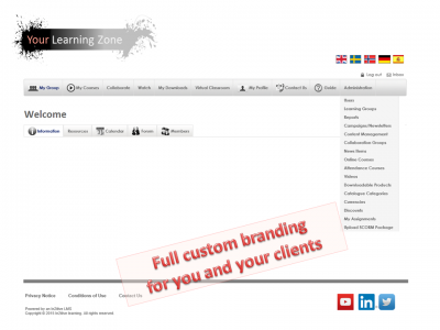 Screenshot of In2itive LMS