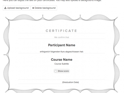 Screenshot of Fellow LMS