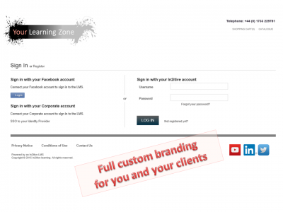 Screenshot of In2itive LMS