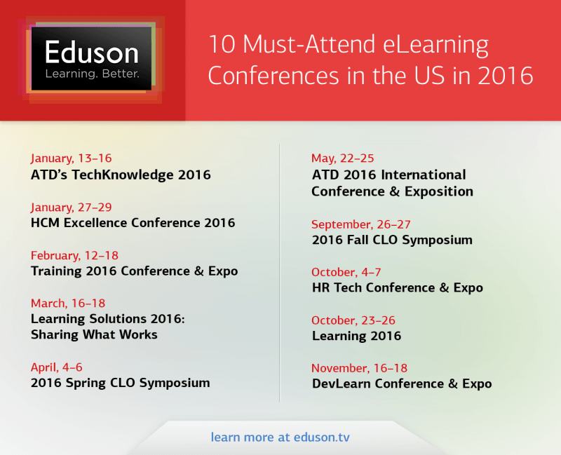 10 Must-Attend eLearning Conferences In The US In 2016