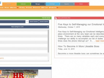 Screenshot of Edmego Learning Management System