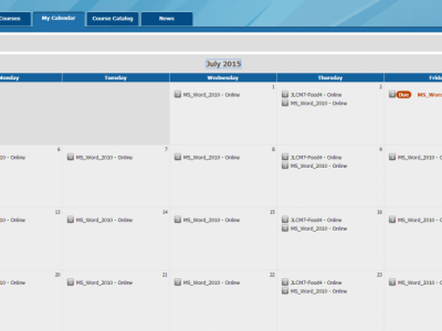Screenshot of CourseMill