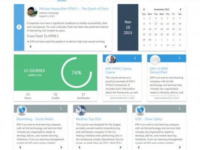 Screenshot of KMI LMS: Enterprise LMS