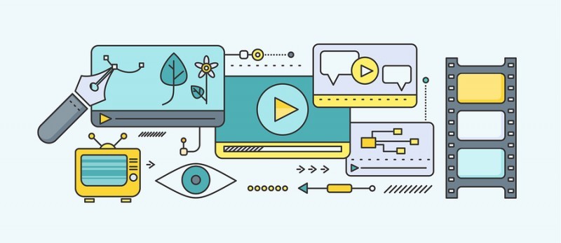 Concept of distance elearning and education and ecourse creating