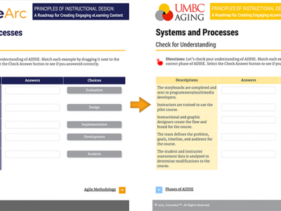 Screenshot of CourseArc