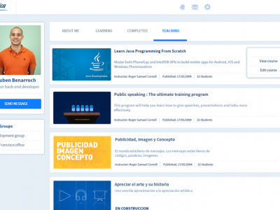 Screenshot of Teachlr Organizations