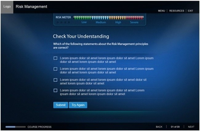 Partial Gamification Compliance course EI Design