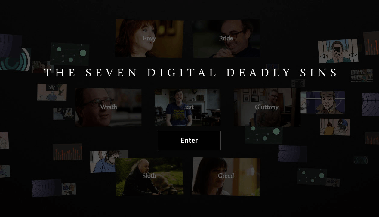 The Guardian's Seven Digital Deadly Sins features interactive video