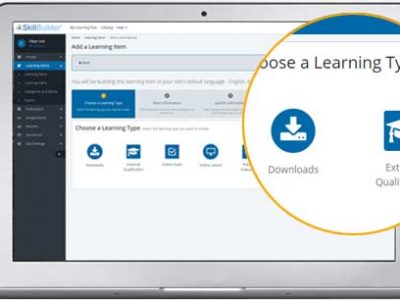 Screenshot of SkillBuilder LMS