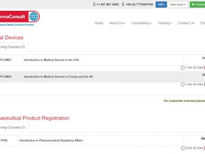 Screenshot of Vydiatech LMS