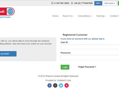 Screenshot of Vydiatech LMS