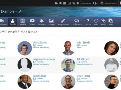 Screenshot of PersonaLearn Learning Management System (LMS)