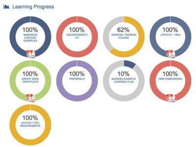 Screenshot of PersonaLearn Learning Management System (LMS)