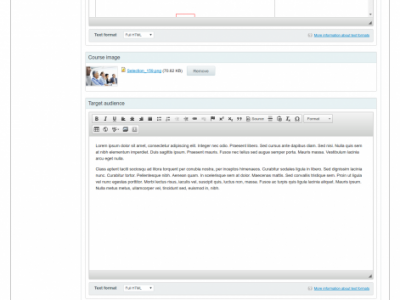 Screenshot of EthosCE LMS