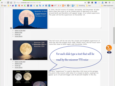 Screenshot of SlideTalk
