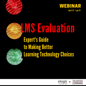 Learning Technology Experts Team-Up To Present "Guide To LMS Evaluation"