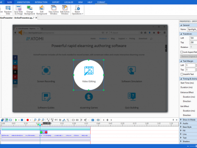 Screenshot of ActivePresenter