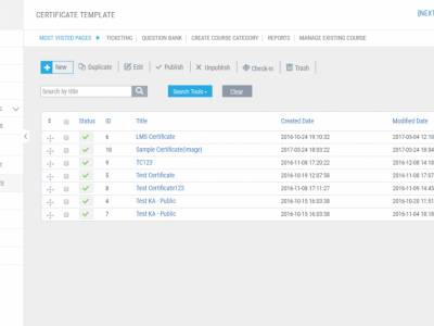 Screenshot of Vowel LMS