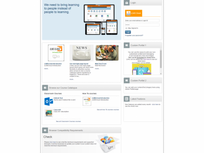 Screenshot of JLMS Cloud