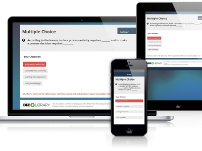 Screenshot of BizLibrary LMS