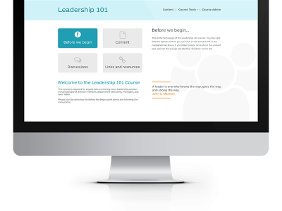 Screenshot of Brightspace LMS