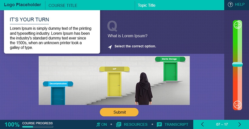 Branching scenario-based simulation sample 2-EI Design