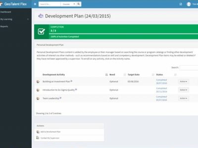 Screenshot of GeoTalent