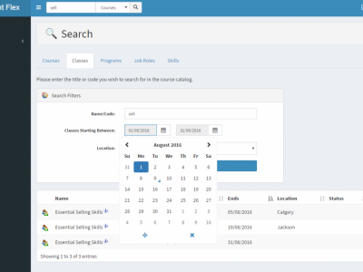 Screenshot of GeoTalent