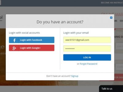 Screenshot of Create Online Academy