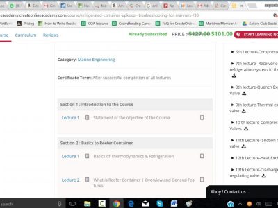 Screenshot of Create Online Academy