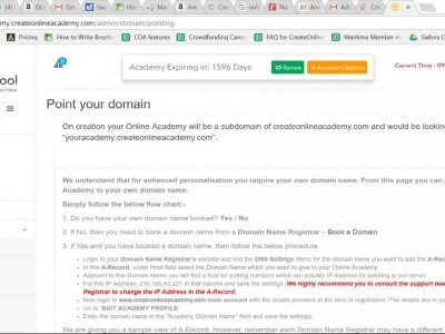 Screenshot of Create Online Academy
