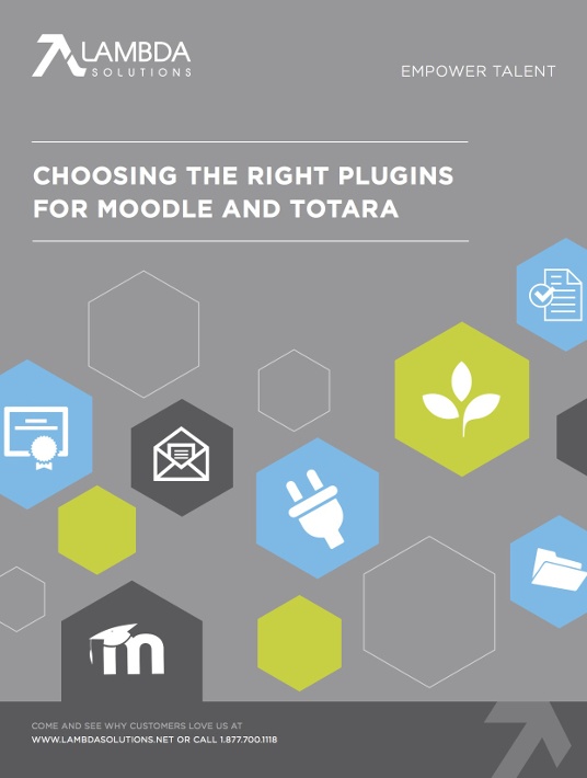 eBook Release: Choosing The Right Plugins For Moodle And Totara