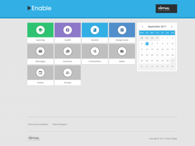 Screenshot of Enable LMS