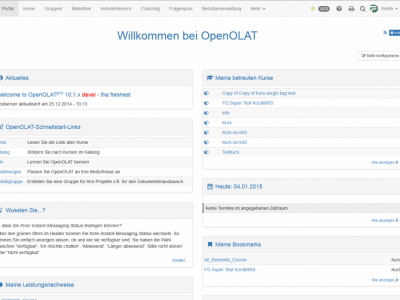 Screenshot of OpenOLAT