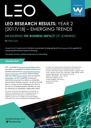 LEO/Watershed Report Reveals Jump In Pressure To Measure Learning’s Impact