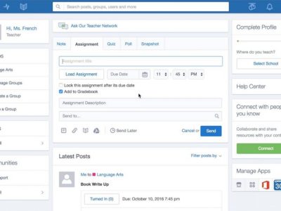 Screenshot of Edmodo