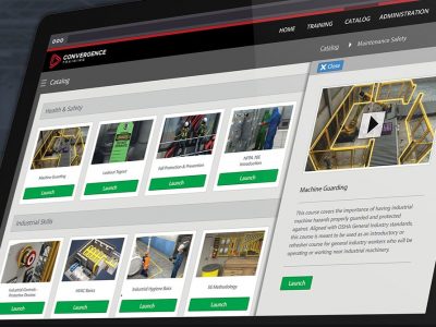 Screenshot of Convergence LMS